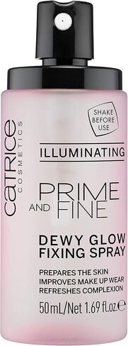 Catrice | Prime & Fine Illuminating Dewy Glow Spray | Transparent and Fast Drying Fixing Spray| Paraben Free & Vegan | Cruelty Free (Pack of 1) in Kuwait