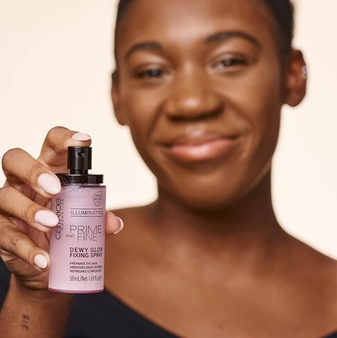 Catrice | Prime & Fine Illuminating Dewy Glow Spray | Transparent and Fast Drying Fixing Spray| Paraben Free & Vegan | Cruelty Free (Pack of 1) in Kuwait