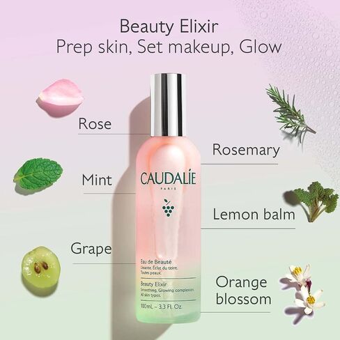 Caudalie Beauty Elixir Face Mist: Toner That Tightens Pores + Reduces Dullness + Sets Makeup in Saudi Arabia