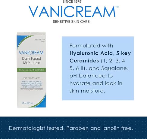 Vanicream Daily Facial Moisturizer, 3 Ounce & Facial Moisturizer with SPF, 2.5 Ounce in Saudi Arabia