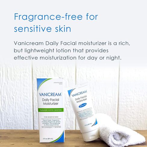 Vanicream Daily Facial Moisturizer, 3 Ounce & Facial Moisturizer with SPF, 2.5 Ounce in Saudi Arabia