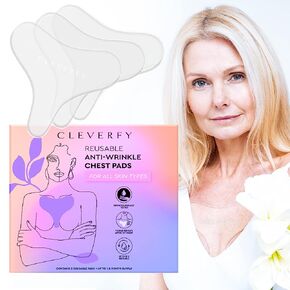CLEVERFY Silicone Patches for Wrinkles(3 Pack T-shape ) - Decollete Anti Wrinkle Chest Pads - Silicone Chest Wrinkle Pad - Anti Wrinkle Patches - Reusable Wrinkle Patches for Chest Wrinkle Prevention in Kuwait