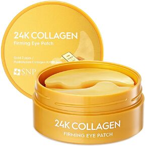 SNP 24K Gold Firming Eye Patch | Plumps & Tightens for All Skin Types | Under Eye Patches for Dark Circles | Wrinkle Reduce Patches | Korean skincare eye mask | Hydrating and Brightening | 60 Patches
