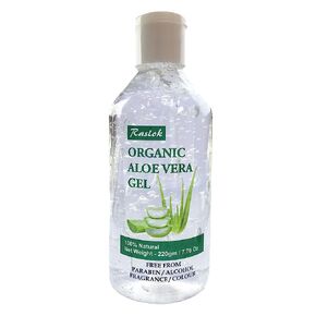 Raslok Aloe Vera Gel 100% Pure Natural Organic Aloe Gel For Moisturizing Face Skin & Hair Care,Durable Moisturizing Hydrating Soothing After Sun Repair Non-Sticky (7.76 OZ)