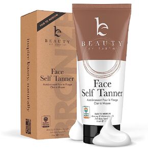 Face Tanner - USA Made with Natural & Organic Ingredients, Face Self Tanning Lotion, Non Toxic Self Tanner for Face, Gradual Tanning Lotion, Sunless Tanning Lotion for Fake Tan for Women & Men