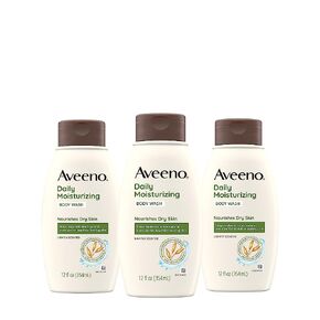 Aveeno Daily Moisturizing Body Wash, 12 Fl. Oz, Pack of 3