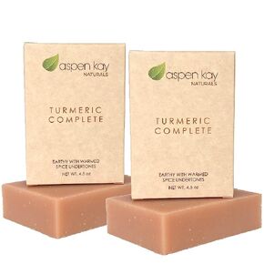 Turmeric Soap Bar for Body & Face - Made with Natural and Organic Ingredients. Gentle Soap – For All Skin Types – Made in USA 4.5oz Bar