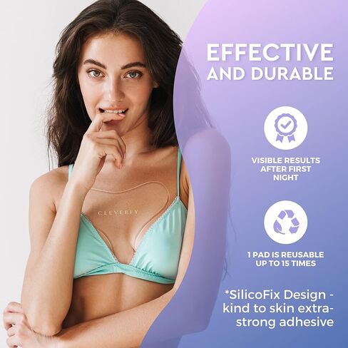 CLEVERFY Silicone Patches for Wrinkles(3 Pack T-shape ) - Decollete Anti Wrinkle Chest Pads - Silicone Chest Wrinkle Pad - Anti Wrinkle Patches - Reusable Wrinkle Patches for Chest Wrinkle Prevention in Kuwait