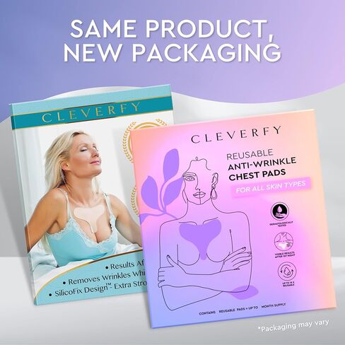 CLEVERFY Silicone Patches for Wrinkles(3 Pack T-shape ) - Decollete Anti Wrinkle Chest Pads - Silicone Chest Wrinkle Pad - Anti Wrinkle Patches - Reusable Wrinkle Patches for Chest Wrinkle Prevention in Kuwait