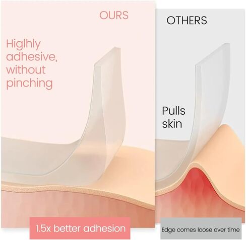 Upgrade Chest Wrinkle Pads – Decollete Anti Wrinkle Chest Neck Pads - Set of 2 Silicone Chest Pad and 1 Anti Wrinkle Neck Pad - Reusable and Washable Wrinkle Patches for Wrinkles Treatment While Sleeping in Kuwait