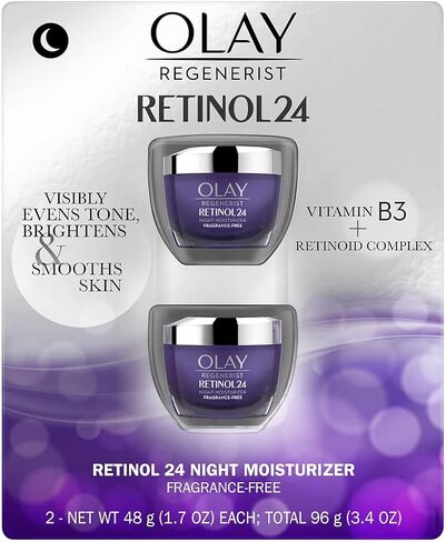 Olay Regenerist Retinol 24 Night Moisturizer cream, Fragrance free, 1.7 Fl Oz in Kuwait