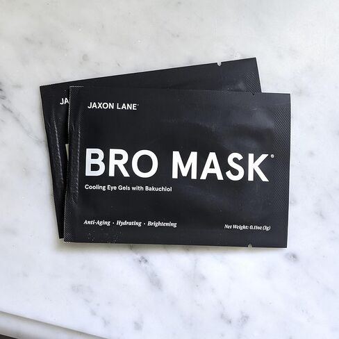 BRO MASK وسادات جل تحت العين: رقع العين المبردة للهالات السوداء والانتفاخ | مجموعة لصقات العين الهيدروجيلية المضادة للشيخوخة مع باكوشيول والشاي الأخضر وحمض الهيالورونيك والكافيين والنياسيناميد/فيتامين ب3-6 أزواج in Kuwait