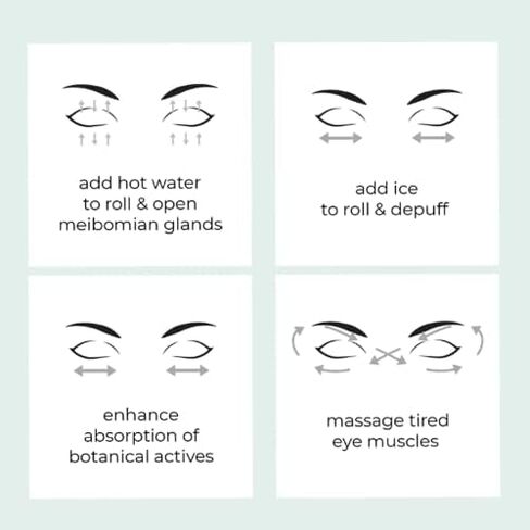 وي لوف ايز - لفة العين المركزة - توحيد لون العين وإزالة الانتفاخات واسترخاء العيون المتعبة. ضغط ساخن لتدليك غدد ميبوميان. دقة الاصابع in Kuwait