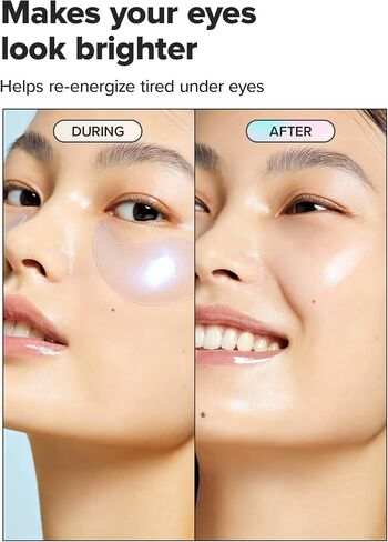 I Dew Care Hydrogel Eye Patch - Starlit Kitten | Reduce Dark Circles, Fine Line, Pufffy Eyes, Eye Bags with Caffein, Jewel Powder, Hyluronic Acid, Niacinamide, Hydrating and Brightening Under Eye Patches, Korean Skin Care, Eye Masks for Adults, 5 EA in Kuwait