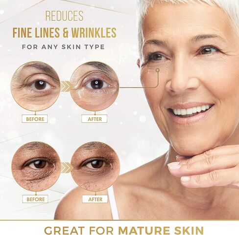 Dermora 24K Gold Eye Mask Puffy Eyes and Dark Circles Treatments Look Less Tired and Refresh Your Skin, 20 Pairs in Kuwait