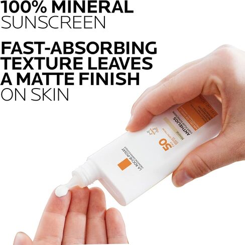 La Roche-Posay Anthelios Mineral Ultra-Light Face Sunscreen SPF 50, Zinc Oxide Sunscreen for Face, 100% Mineral Sunblock, Oil Free Sunscreen for Sensitive Skin, Daily Sun Protection in Saudi Arabia