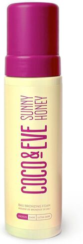 Coco & Eve Sunny Honey Bali Bronzing Self Tanner Mousse - (Dark) All Natural Sunless Tanning Mousse | Instant Self Tanning Lotion with Bronzer and Skin Moisturizer (6.7 fl oz) in Saudi Arabia
