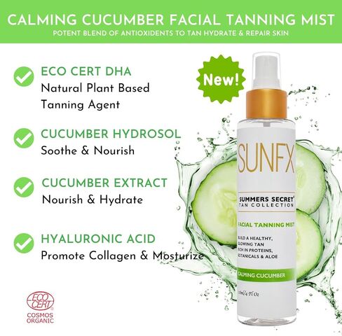 Tanning Mist for Face & Body | Ultra Hydrating | Hyaluronic Acid | Vegan | Cruelty-Free | Long Lasting Self Tanner Rose - 5floz in Saudi Arabia