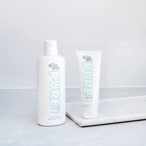 Bondi Sands PURE Self-Tanning Sleep Mask | Hydrates with Hyaluronic Acid for a Glowing Tan, Fragrance Free, Cruelty Free, Vegan | 2.53 Oz/75 mL in Kuwait