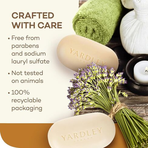 Yardley Oatmeal and Almond Bar Soap, Oatmeal & Almond, 4 Ounce in Saudi Arabia