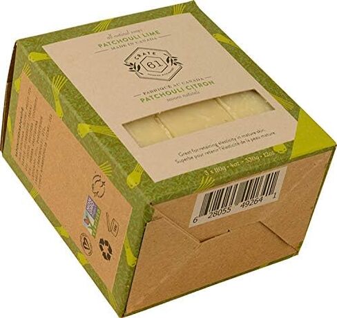 Crate 61, Handmade in Canada, Plant Based Cold Process Natural Bar Soap For Face And Body, With Premium Essential Oils, Eucalyptus & Peppermint For Men And Women 3 Pack (Alpine & Spice) in Saudi Arabia