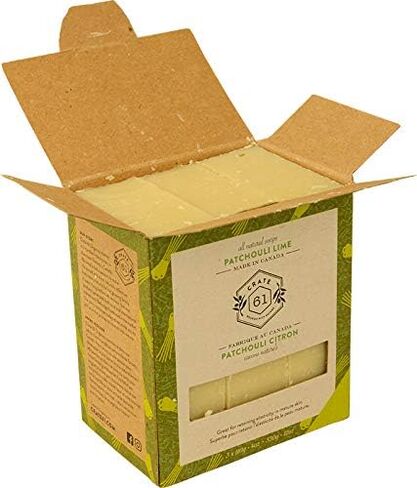 Crate 61, Handmade in Canada, Plant Based Cold Process Natural Bar Soap For Face And Body, With Premium Essential Oils, Eucalyptus & Peppermint For Men And Women 3 Pack (Alpine & Spice) in Saudi Arabia