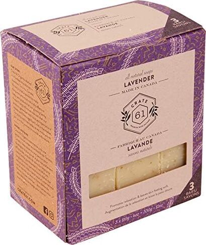 Crate 61, Handmade in Canada, Plant Based Cold Process Natural Bar Soap For Face And Body, With Premium Essential Oils, Eucalyptus & Peppermint For Men And Women 3 Pack (Alpine & Spice) in Saudi Arabia