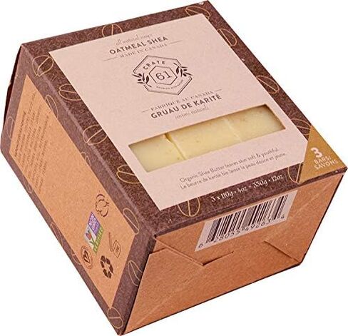 Crate 61, Handmade in Canada, Plant Based Cold Process Natural Bar Soap For Face And Body, With Premium Essential Oils, Eucalyptus & Peppermint For Men And Women 3 Pack (Alpine & Spice) in Saudi Arabia