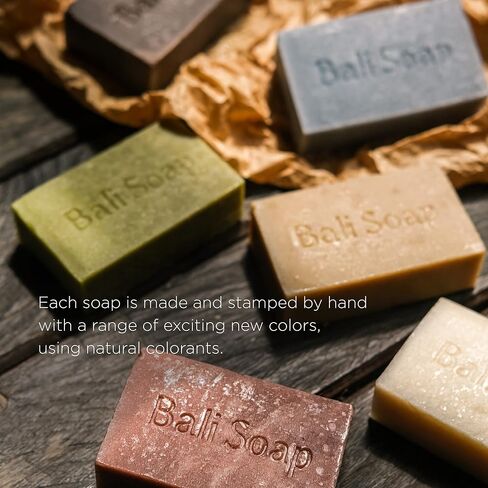 Bali Soap - Masculine Collection - Handmade, Vegan, Natural Bar Soap for Men - Cleanser for Face, Body & Hand, Father's Day Gift, Special Gifts for Men's, 6pc 3.5 Oz in Saudi Arabia