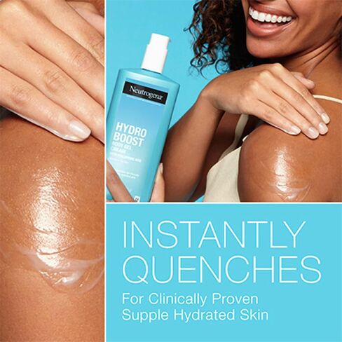 Neutrogena Hydro Boost Body Moisturizing Gel Cream with Hyaluronic Acid, Non-Greasy & Fast Absorbing, Lightweight Hydrating Body Lotion for Normal to Dry Skin, Paraben- & Dye-Free, 16 oz in Saudi Arabia