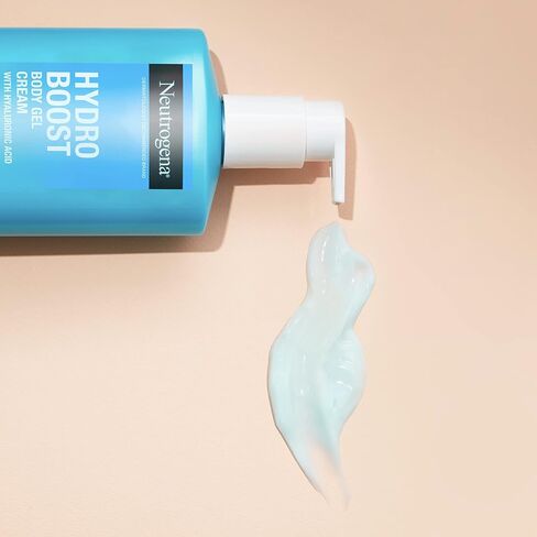 Neutrogena Hydro Boost Body Moisturizing Gel Cream with Hyaluronic Acid, Non-Greasy & Fast Absorbing, Lightweight Hydrating Body Lotion for Normal to Dry Skin, Paraben- & Dye-Free, 16 oz in Saudi Arabia