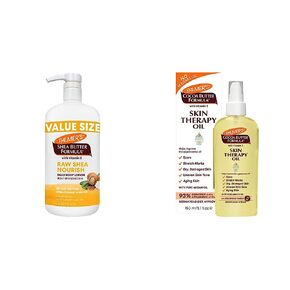 Palmer's Shea Formula Raw Shea Body Lotion (Pack of 1) Cocoa Butter Formula Skin Therapy Moisturizing Body Oil with Vitamin E (5.1 Ounces)