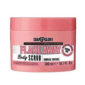 Soap & Glory Original Pink Flake Away Exfoliating Body Scrub - Smoothing & Buffing Body Scrub - Floral Scented Body Polish - Shea Butter, Sea Salt & Sweet Almond Oil Sugar Body Scrub (300ml) in Saudi Arabia