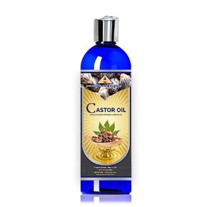 ANCIENT HEALTH REMEDIES Organic Unrefined Cold Pressed PURE CASTOR CARRIER OIL Bulk Wholesale Beauty, Hair Growth Moisturizing DIY Oil For Body Butter Skin Products & Skin Softening (INDIA) (32OZ)