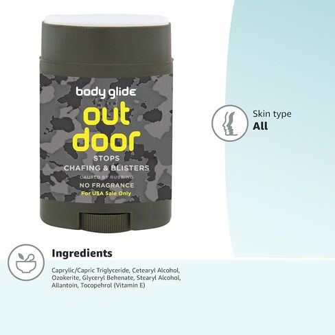 BodyGlide Outdoor Anti Chafe Balm (1.5oz) and Body Glide Original Anti Chafe Balm | No Chafing Stick in Saudi Arabia