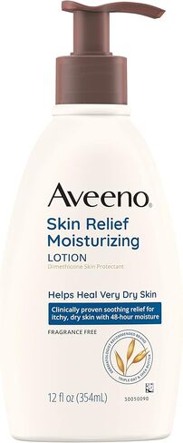 لوشن ترطيب البشرة من أفينو على مدار 24 ساعة للبشرة الحساسة مع زبدة الشيا الطبيعية ومركب الشوفان الثلاثي، لوشن علاجي غير معطر للبشرة شديدة الجفاف والحكة، 12 أونصة سائلة. أوقية in Kuwait