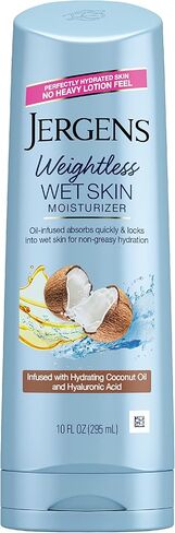 Jergens Wet Skin Body Lotion with Coconut Oil, In Shower Lotion for Dry Skin, Fast-Absorbing, Non-Sticky, Dermatologist Tested, 10 Ounce in Saudi Arabia