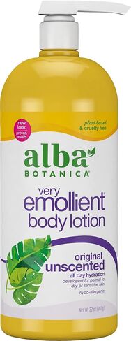 Alba Botanica Very Emollient Body Lotion, Unscented Original, 32 Oz in Kuwait