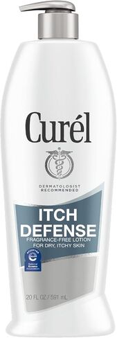 Curél Itch Defense Calming Body Lotion, Moisturizer for Dry, Itchy Skin, Body and Hand Lotion, 6 Ounce, with Advanced Ceramide Complex, Pro-Vitamin B5, Shea Butter in Kuwait