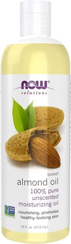 NOW Solutions, زيت اللوز الحلو، زيت مرطب نقي 100%، يعزز المظهر الصحي للبشرة، زيت غير معطر، 16 أونصة in Kuwait
