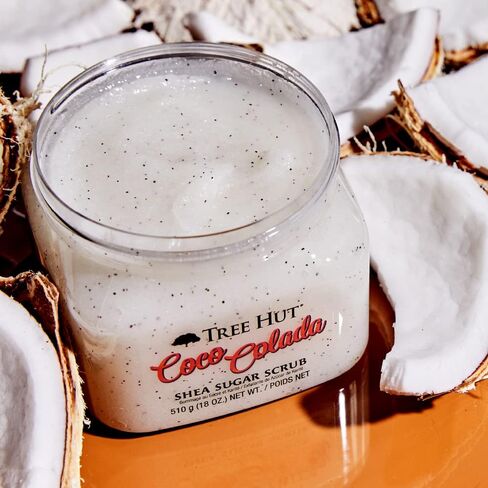 Tree Hut Coco Colada Shea Sugar Scrub, 18 oz, Ultra Hydrating and Exfoliating Scrub for Nourishing Essential Body Care in Saudi Arabia