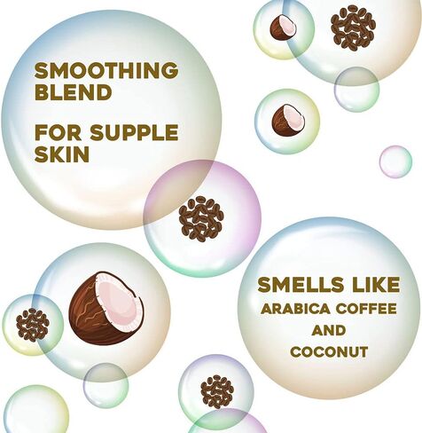 OGX مقشر وغسول القهوة، جوز الهند، 19.5 أونصة سائلة in Kuwait