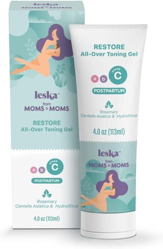 Leska Maternity Post-Pregnancy Gel | STAGE C: RESTORE All-Over Toning Gel (Postpartum) | Part of a Complete 3 Part Pregnancy Skin Care System | New Mom Gifts (4oz) in Saudi Arabia