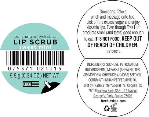 تري هات مقشر شفاه شوجر ليبس، 0.34 اونصة، مقشر شفاه مرطب للغاية للعناية الأساسية المغذية للشفاه in Kuwait