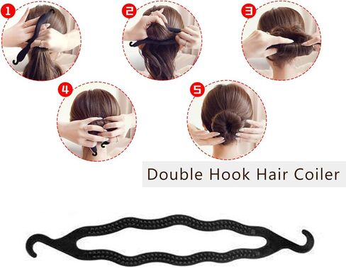 OBSCYON 27Pcs Hair Styling Set, Hair Design Styling Tools, DIY Hair Accessories Hair Modelling Tool Kit Magic Fast Spiral Hair Braid Braiding Tool for Women and Girls in Saudi Arabia