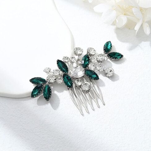 JAKAWIN Bride Wedding Hair Comb Crystal Hair Piece Rhinestone Bridal Hair Accessories for Women HC042 (Gold) in Kuwait