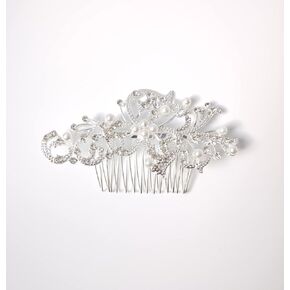 Hair Comb Rhinestones Pearl Side Combs Crystal Bridal Hair Piece Accessories C