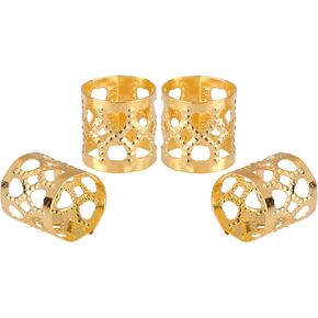 200 pcs Dreadlocks Beads Hair Braid Rings Clips Dread Locks Hair Braiding Metal Cuffs Decoration/Accessories Jewelry, Silver and Gold, unisex