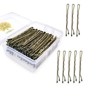 100PCS 2Inches Hair Pins Kit Secure Hold Bobby Pins Clips for Women Girls and Hairdressing Salon With Clear Storage Box(Black)