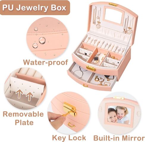 Hair Accessories for Girls，Hair Stuff Including Jewelry Box/Hair Clips/Hair Barrettes/Hair Ties/Hair Bows Clips，Teen Girl Gifts，Gift Toys for Girls Age 4 5 6 7 8-12（Brown） in Saudi Arabia